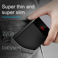 Baseus 10000mAh Power Bank Portable Charging Powerbank 10000 Slim Poverbank External Battery Pack Charger For Xiaomi Mi 9 iPhone