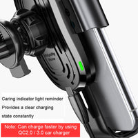 Baseus Car Qi Wireless Charger For iPhone XS Max X 8 10w Fast Wirless Charging Wireless Car Charger For Samsung S10 Xiaomi Mi 9