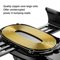 Baseus Car Qi Wireless Charger For iPhone XS Max X 8 10w Fast Wirless Charging Wireless Car Charger For Samsung S10 Xiaomi Mi 9