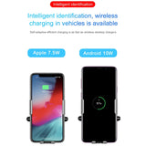 Baseus Qi Car Wireless Charger For iPhone Xs Max Xr X Samsung S10 S9 Intelligent Infrared Fast Wirless Charging Car Phone Holder