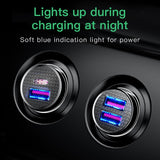 Baseus Quick Charge 4.0 3.0 USB Car Charger For Xiaomi mi 9 Huawei P30 Pro QC4.0 QC3.0 QC 5A Fast PD Car Charging Phone Charger