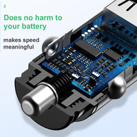 Baseus Quick Charge 4.0 3.0 USB Car Charger For Xiaomi mi 9 Huawei P30 Pro QC4.0 QC3.0 QC 5A Fast PD Car Charging Phone Charger