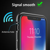 GETIHU Metal Magnetic Case for iPhone XR XS MAX X 8 Plus 7 +Tempered Glass Back Magnet Cases Cover for iPhone 7 6 6S Plus Case