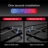 GETIHU Metal Magnetic Case for iPhone XR XS MAX X 8 Plus 7 +Tempered Glass Back Magnet Cases Cover for iPhone 7 6 6S Plus Case