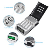 LCD Display With 4 Slots Smart Intelligent Battery Charger For AA / AAA NiCd NiMh Rechargeable Batteries
