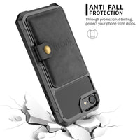 Luxury PU Leather Wallet Case for iPhone 6 6s 7 8 Plus X XS XR XX MAX Cases Wallet Flip Cover Buckle for iPhone Phone XR Fundas