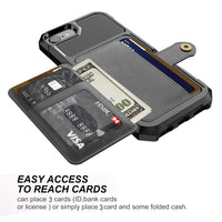 Luxury PU Leather Wallet Case for iPhone 6 6s 7 8 Plus X XS XR XX MAX Cases Wallet Flip Cover Buckle for iPhone Phone XR Fundas
