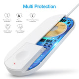 RAXFLY Wireless Charger For iPhone X 8 XR XS Max For Apple i Watch 2 3 10W Qi Wireless Charge For Samsung S7 S8 S9 Plus Note 8 9