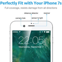 Screen Protector for iPhone 8/8 Plus, ESR Full Coverage Screen Easy Install Clear Tempered Glass Film for iPhone8/8Plus/7/7 Plus