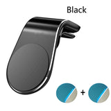 Tideok Magnetic Car Phone Holder L Shape Air Vent Mount Stand in Car GPS Mobile Phone Holder For iPhone X Samsung S9 Xiaomi