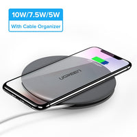 Ugreen 10W Qi Wireless Charger for iPhone X XS XR 8 Plus Fast Wireless Charging Pad for Samsung S8 S9 S10 Xiaomi mi 9 Charger