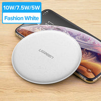 Ugreen 10W Qi Wireless Charger for iPhone X XS XR 8 Plus Fast Wireless Charging Pad for Samsung S8 S9 S10 Xiaomi mi 9 Charger