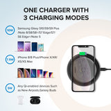 Ugreen 10W Qi Wireless Charger for iPhone X XS XR 8 Plus Fast Wireless Charging Pad for Samsung S8 S9 S10 Xiaomi mi 9 Charger